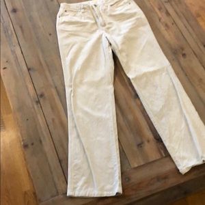 Cream  corduroy pants, Talbot excellent condition